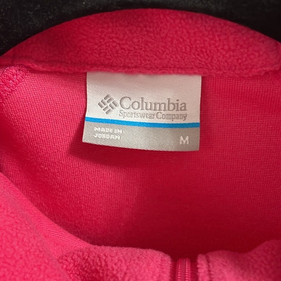 Woman’s size medium Columbia fleece pull over jacket - Picture 3 of 7